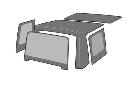 Rampage Products 99617 OEM Replacement Soft Top for 1988-1995 Jeep Wrangler SR