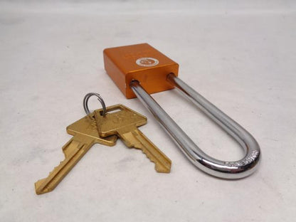 NEW AMERICAN LOCK ORANGE ALUMINUM PADLOCK 6PCS A1107KAORJ HH4 KEY R27