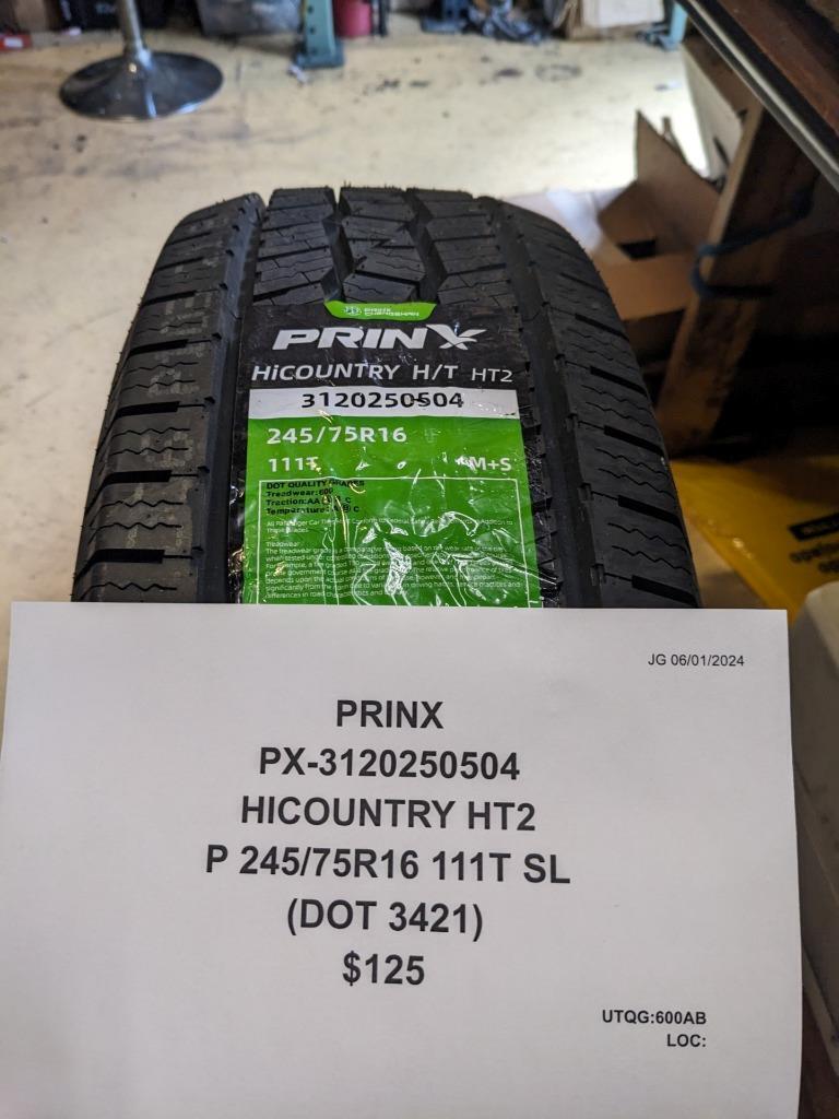 PRINX HICOUNTRY HT2 P 245 75 16 111T SL TIRE 3120250504 CQ2