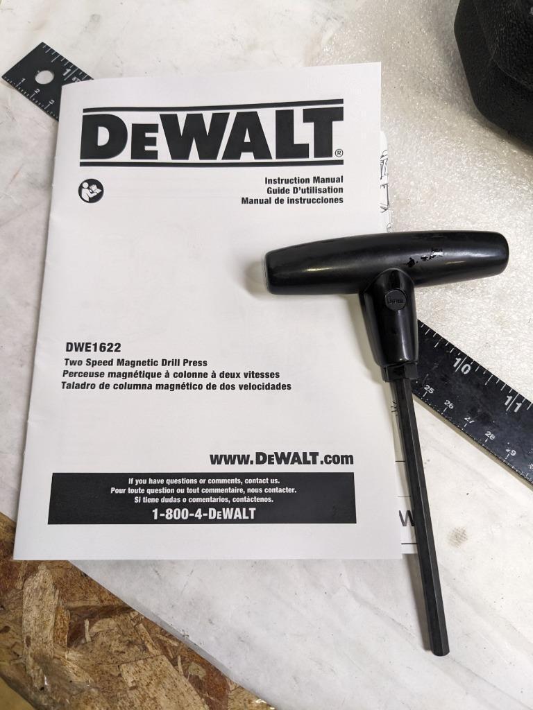 DEWALT DWE1622K MAGNETIC DRILL PRESS 2-SPEED 300-450RPM 4-3/8" NEW #2 BSR35