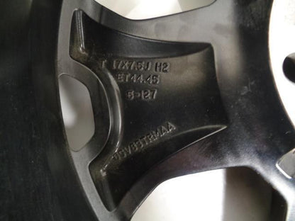 USED Mopar Jeep Wrangler Wheel Black Polished #6BZ391XFAA  5x127 17x7.5 ET44.45