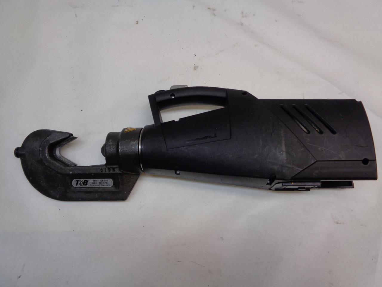 T&B 12 TON DIELESS 14.4V BATTERY POWERED CRIMPER TOOL TBM8-750BSCR USED H1