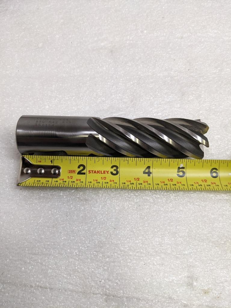 BRUBAKER TOOL 550154 RH END MILL M42 6-FLUTE 1-1/4" DIA. NEW R22T5