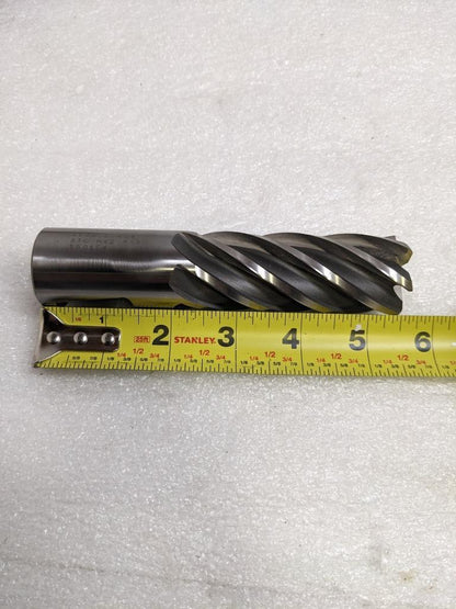 BRUBAKER TOOL 550154 RH END MILL M42 6-FLUTE 1-1/4" DIA. NEW R22T5