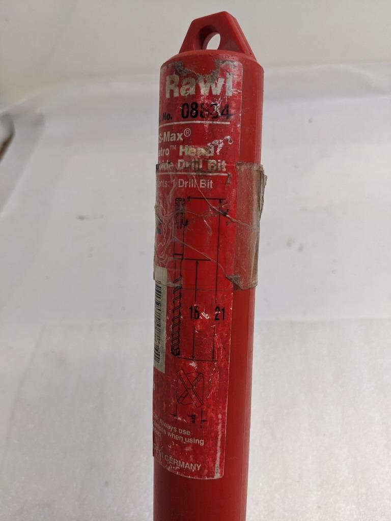 RAWL 08834 DRILL BIT 1" X 21" SDS MAX 16" DRILL DEPTH DAMAGED CUTTER USED R22T2