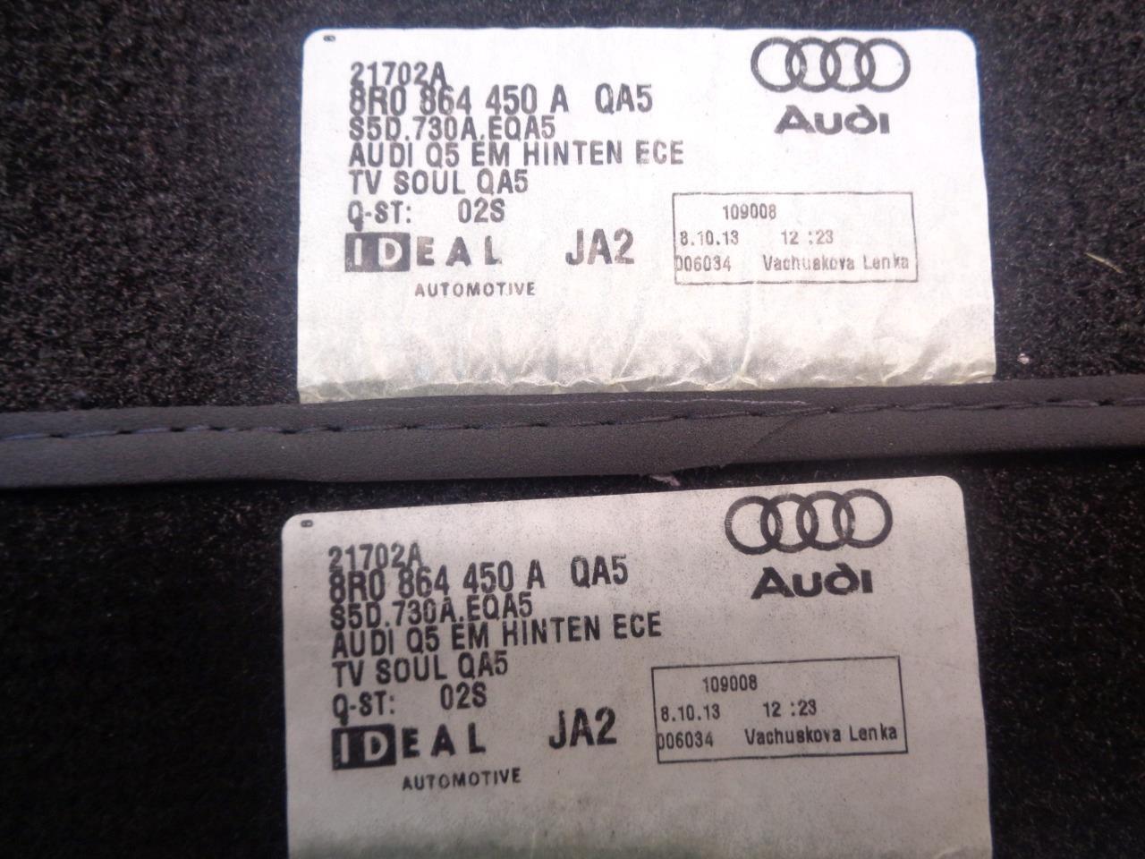 NEW 4PC OEM AUDI Q5 BLACK CARPET FLOOR MATS 21702A 8R1 863 691 C SR