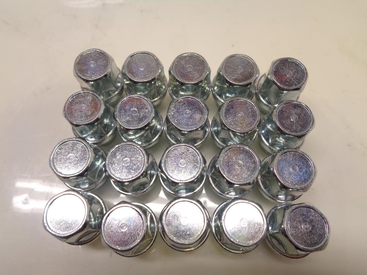 1 NEW 20 PACK 1/2"-1.2" CHROME LUG NUTS R15T2