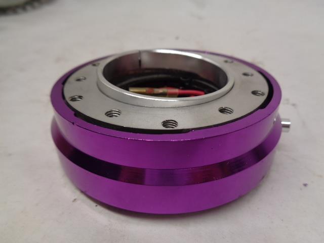AJP SLIM QUICK RELEASE RACING STEERING WHEEL ADAPTER HUB KIT PURPLE QR-003PR R16