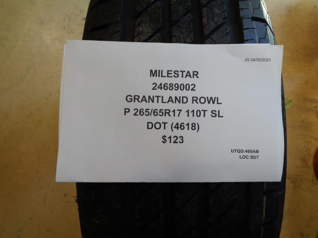 1 MILESTAR GRANTLAND ROWL P 265 65 17 110T SL TIRE 24689002 BQ2 SU7