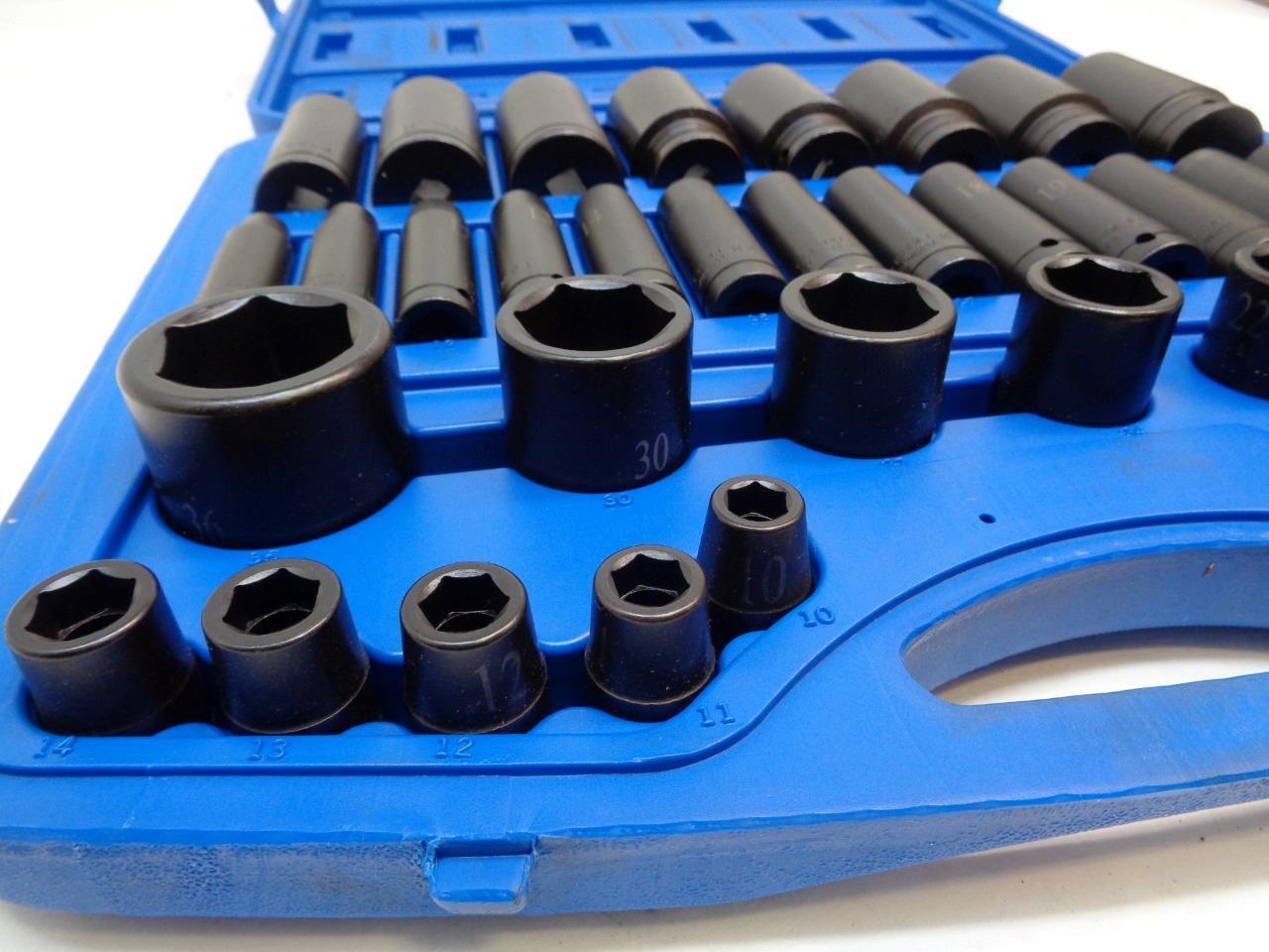 1 NEW CORNWELL TOOLS TSMI338SS 38 PIECE 1/2" DRIVE POWER SOCKET SET R22