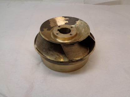 UNKNOWN 14" 5 VANE BRASS WATER PUMP INDUSTRIAL IMPELLER B02496F 1398 6M 145 I1