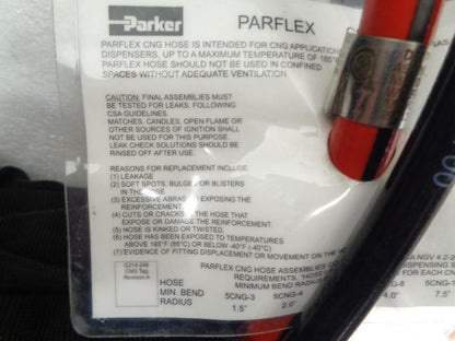 NGV REFUELING LINE STAUBLI BRW 08/BRW 02, SWAGELOK SS-L83XKF4, PARFLEX 520N-4 H2