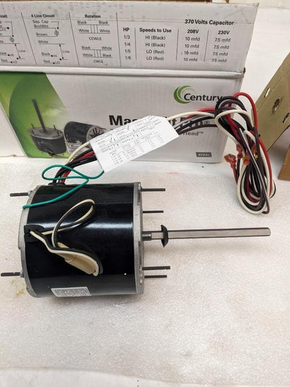 CENTURY FE6001F MASTERFIT PRO CONDENSER FAN MOTOR WITH CAPACITOR NEW R30