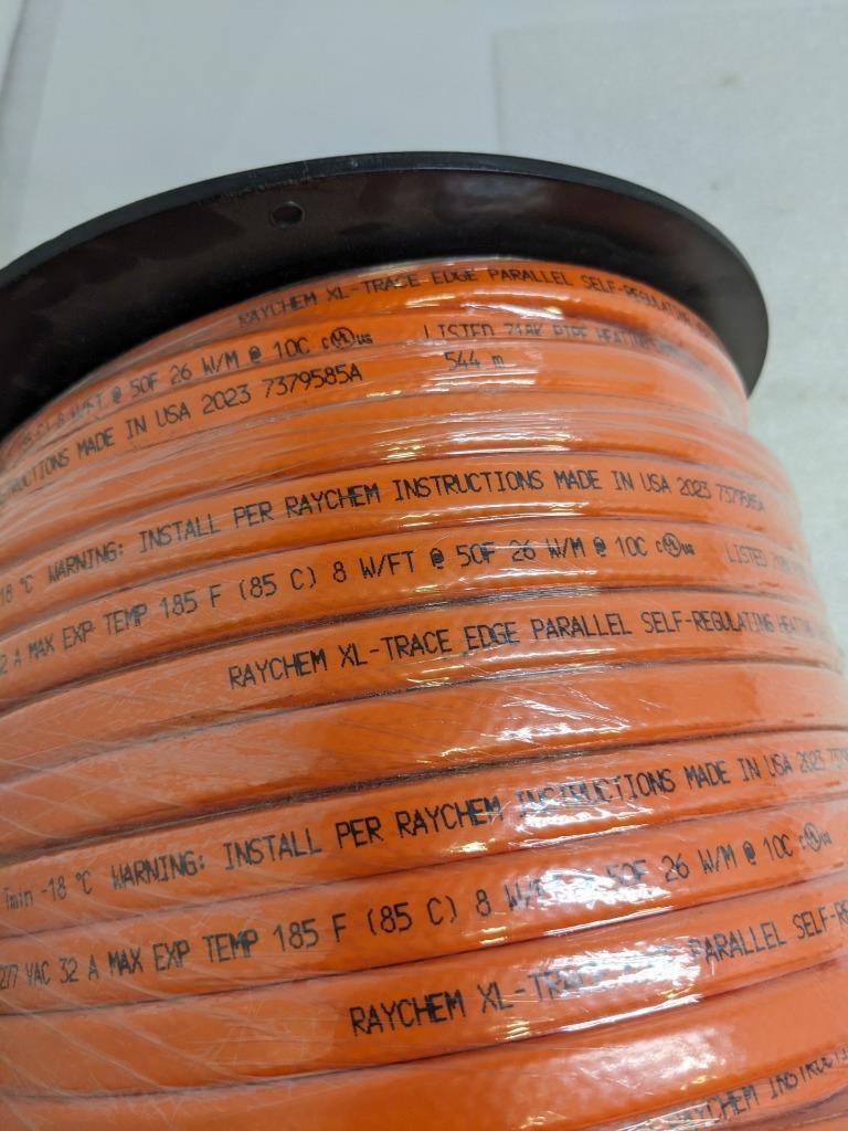 NVENT 8XLE2-CR RAYCHEM XL-TRACE SELF-REG HEATING CABLE 285 FT 205-277V NEW H2