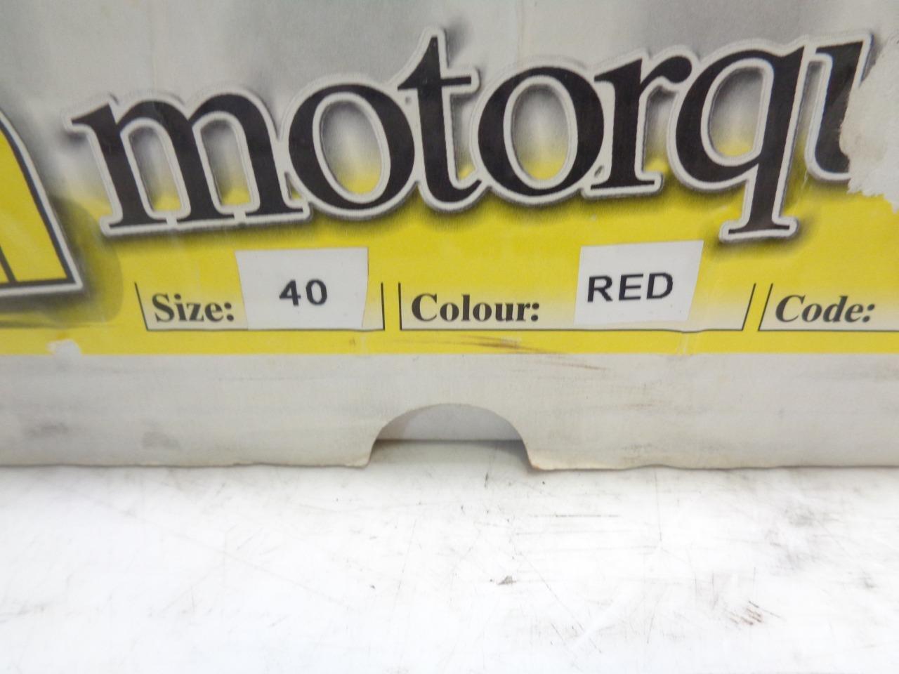 PAIR NEW MOTOR QUALITY RACING SHOES RED SIZE 8-8.5(40) SR