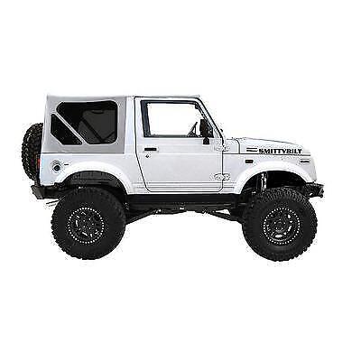 SMITTYBILT WHITE SOFT TOP w/ ZIP WINDOWS FOR 86-94 SUZUKI SAMURAI 98552 SR