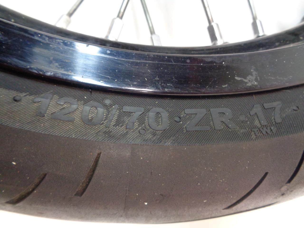 USED EXCEL TAKASAGO 17X3.5 WHEEL CONTINENTAL CONTISPORT ATTACK 2 120/70ZR17 SR