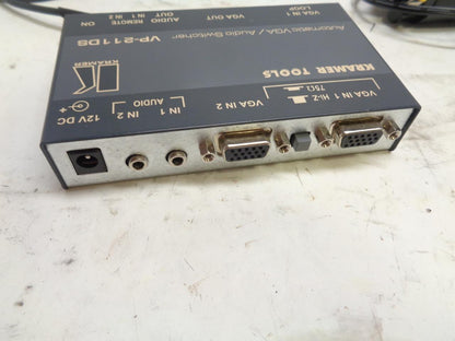 NEW KRAMER TOOLS VP-211DS AUTOMATIC VGA/AUDIO SWITCHER W/ POWER ADAPTER R17