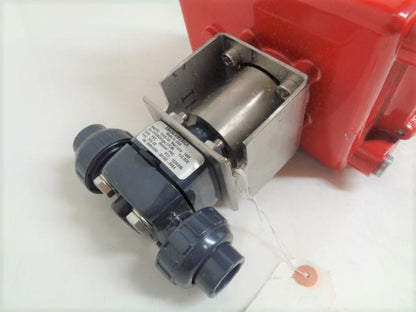 ASAHI SERIES 92 ELECTRIC ACTUATOR 400 TORQUE RHM W/ PVC T-14 DIAPHRAGM VALVE R16