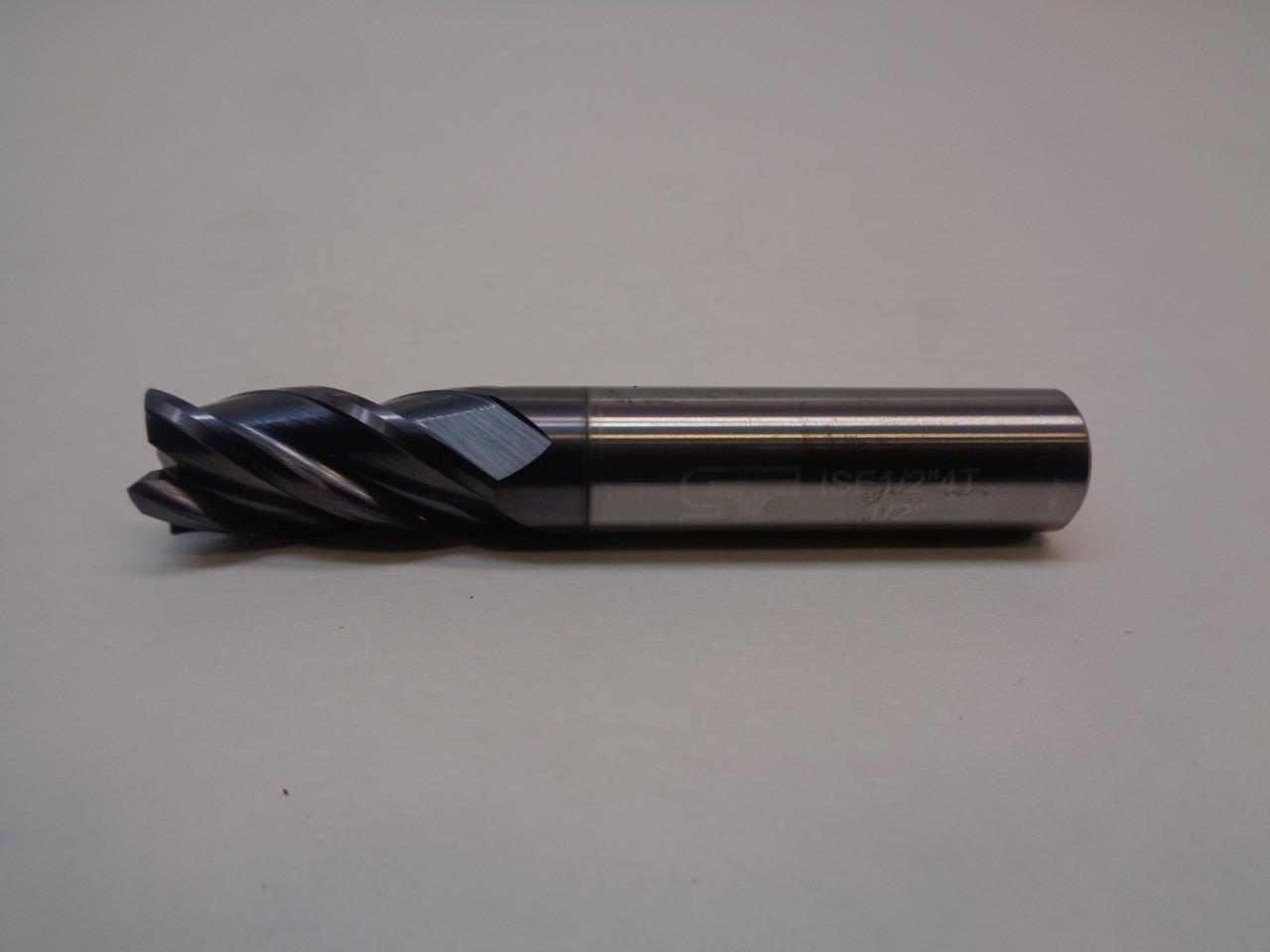 SPEED TIGER ISE 1/2" SQUARE CARBIDE 4 FLUTE END MILL R22T8