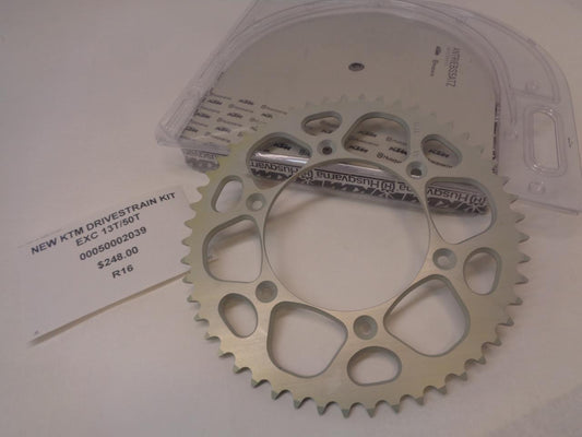 NEW KTM DRIVETRAIN KIT EXC 13T/50T 000500002039 R16