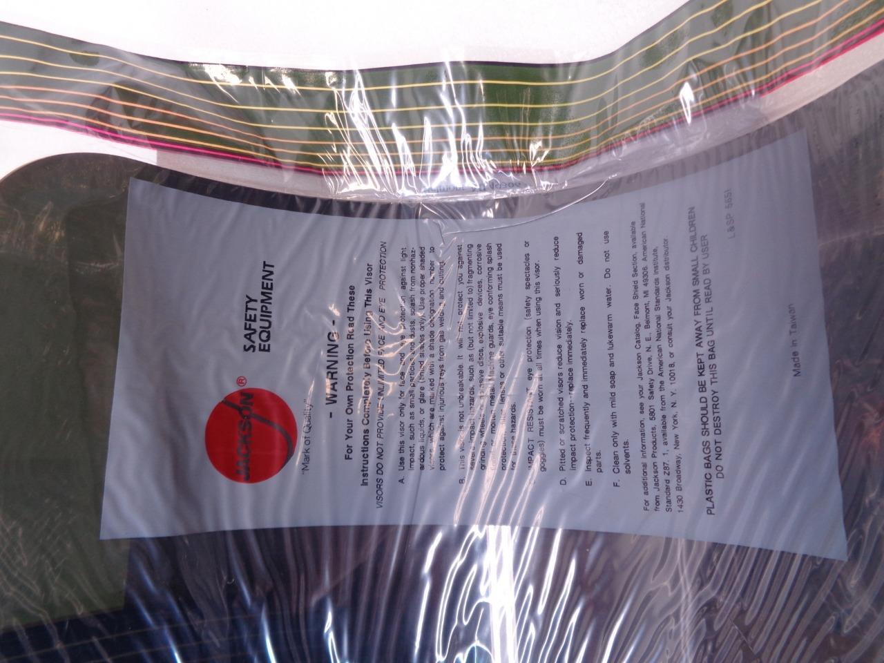 NEW JACKSON PROTECTIVE FACE SHIELD IR/UV 5.0 DARK GREEN VISOR 3002810 SR