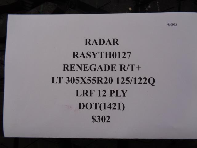 RADAR RENEGADE R/T+ LT 305 55 20 125/122Q LRF12PLY RASYTH0127 SU16