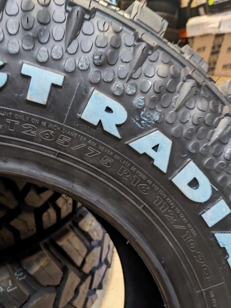 2 GT RADIAL KOMODO M/T PLUS OWL LT 265 75 16 112/109Q LRC 6PLY TIRE A287 CQ2