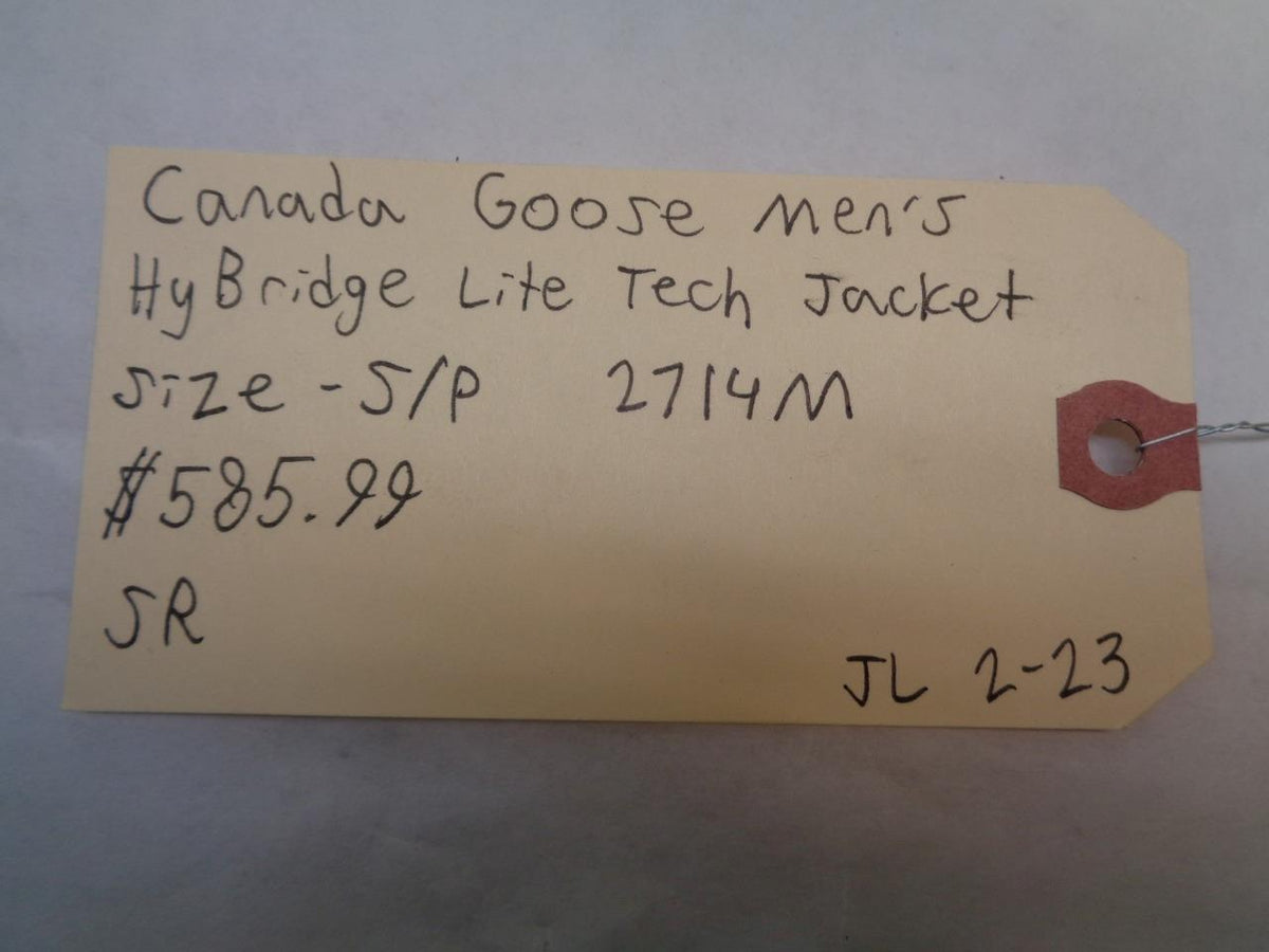 CANADA GOOSE MEN'S SIZE S/P BLACK HYBRIDGE LITE TECH JACKET 2714M SR
