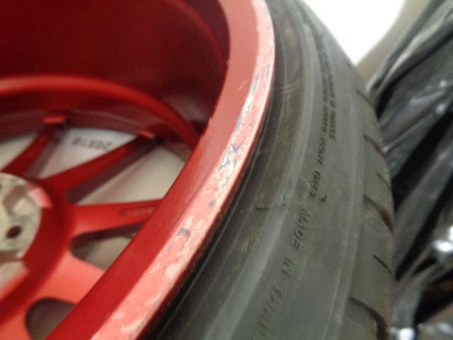 ROHANA RF01 RUBY RED 20X10 ET40 5X114.3 W/ LEXANI LX-20 265/30/20 NEW DAMAGED SR