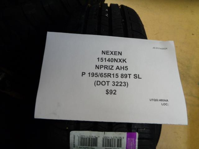 NEXEN NPRIZ AH5 P 195 65 15 89T SL TIRE 15140NXK CQ1