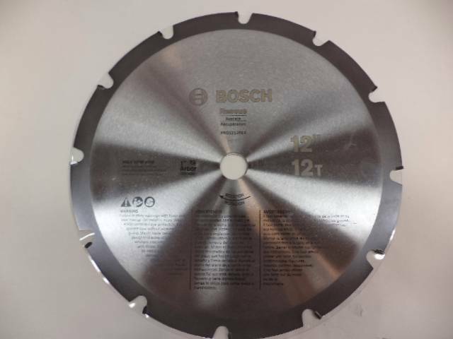 NEW BOSCH RESCUE BLADE 12" DIAMETER 12T 1" ARBOR TCG SAW BLADE PRO1212RES SP1T2