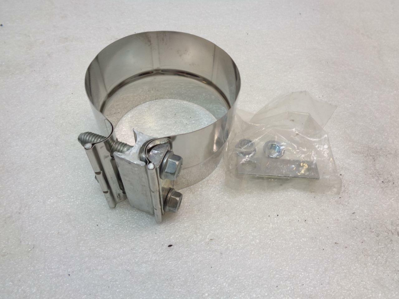 2 PACK NELSON INDUSTRIES TORCTITE 4'' EXHAUST CLAMPS WITH HARDWARE 90366A-10 R10