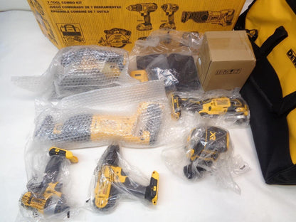 DEWALT 20V MAX CORDLESS 7 TOOL KIT 2 BATTERY w/ CHARGER DCK771D1M1 BSR35