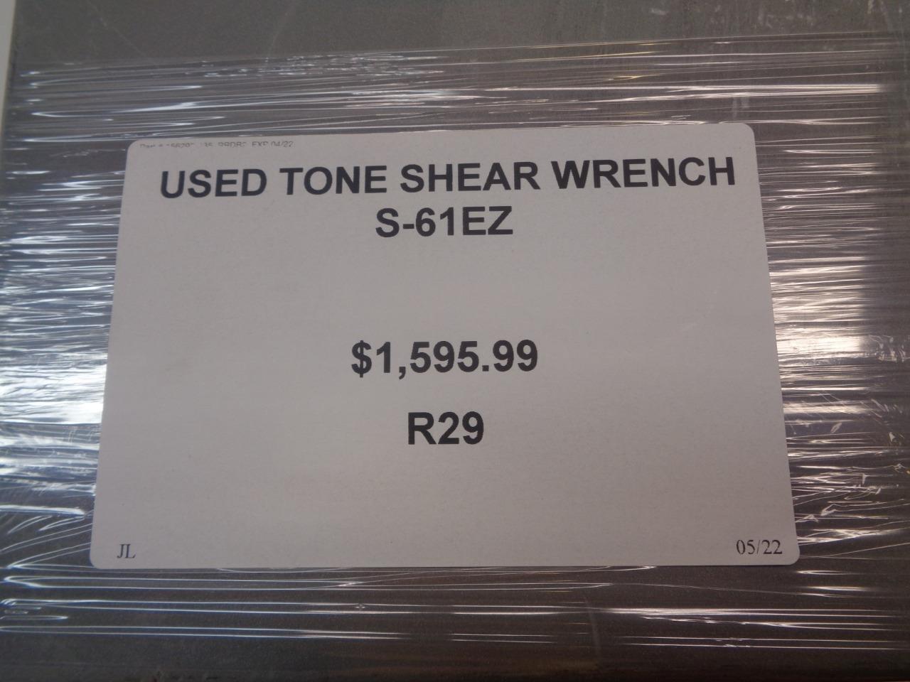 USED TONE ELECTRIC SHEAR WRENCH S-61EZ R29