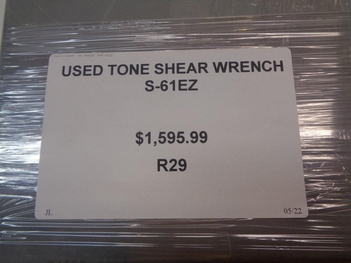 USED TONE ELECTRIC SHEAR WRENCH S-61EZ R29
