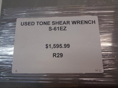 USED TONE ELECTRIC SHEAR WRENCH S-61EZ R29