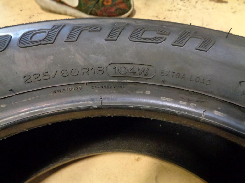 1 NEW TIRE BFGOODRICH ELITE FORCE TA PURSUIT 225 60 18 104W XL 09357