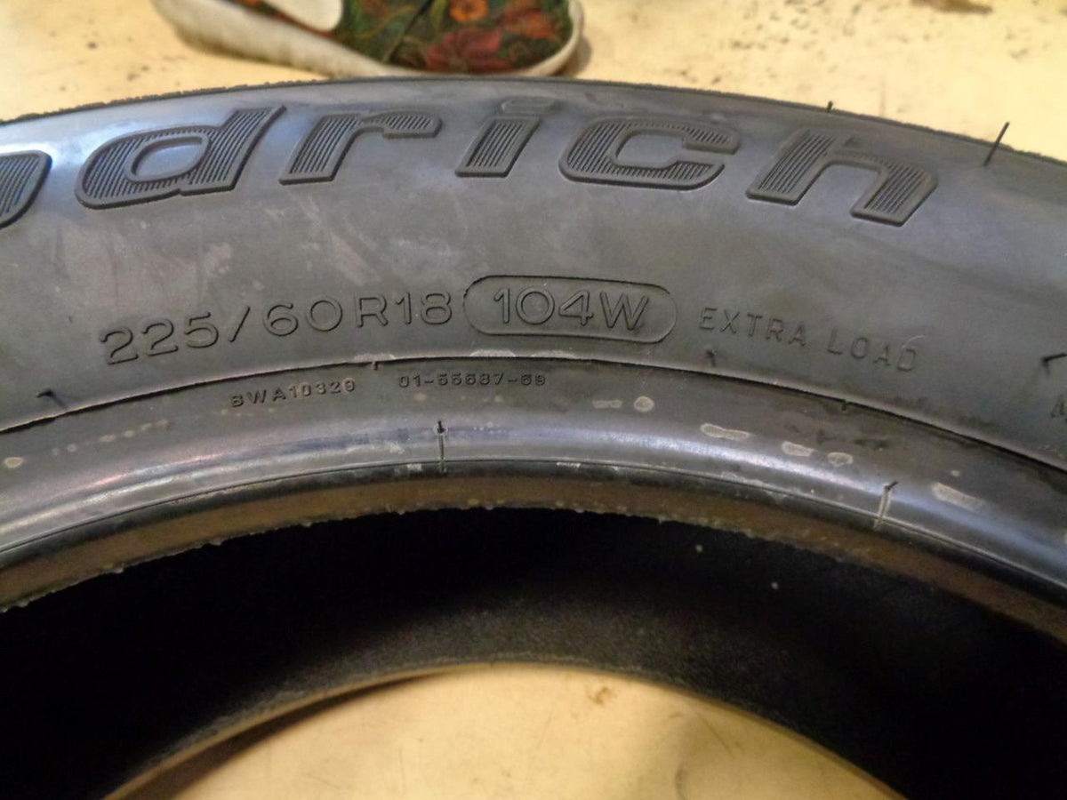 1 NEW TIRE BFGOODRICH ELITE FORCE TA PURSUIT 225 60 18 104W XL 09357