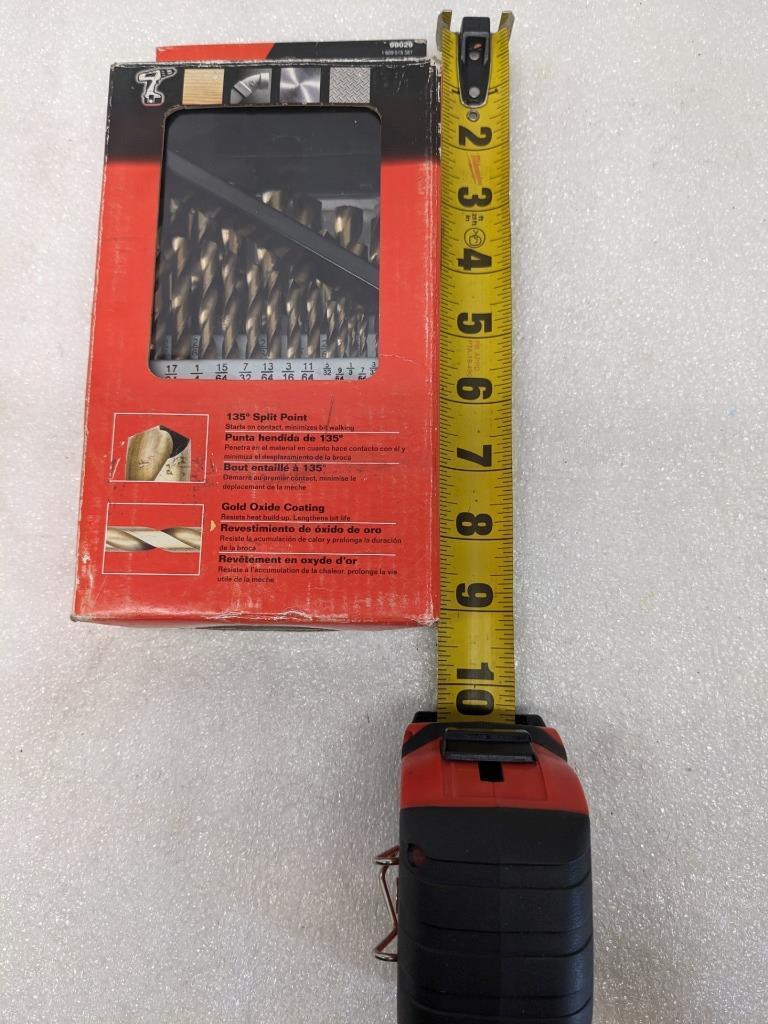 SKIL 98029 GOLD OXIDE DRILL BIT SET 29PC MAX 1500RPM MISSING DRILL BIT NEW R22