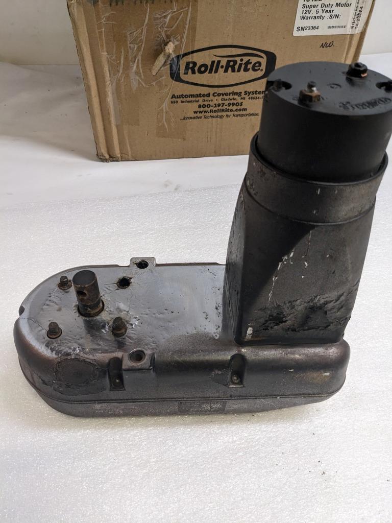 DAMAGED ROLL-RITE 10120 SUPER DUTY TARP MOTOR 12V USED R34