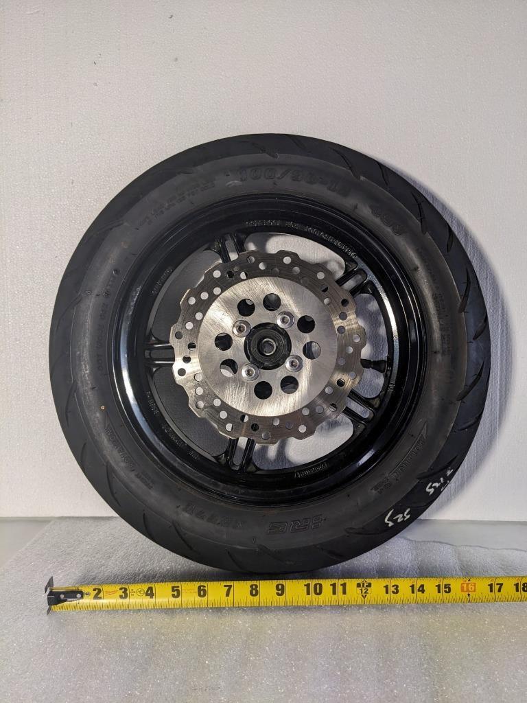 KAWASAKI F-0633 FRONT WHEEL 12XMT2.5 & 100/90-12 49J TIRE FOR Z125 PRO NEW KSLR