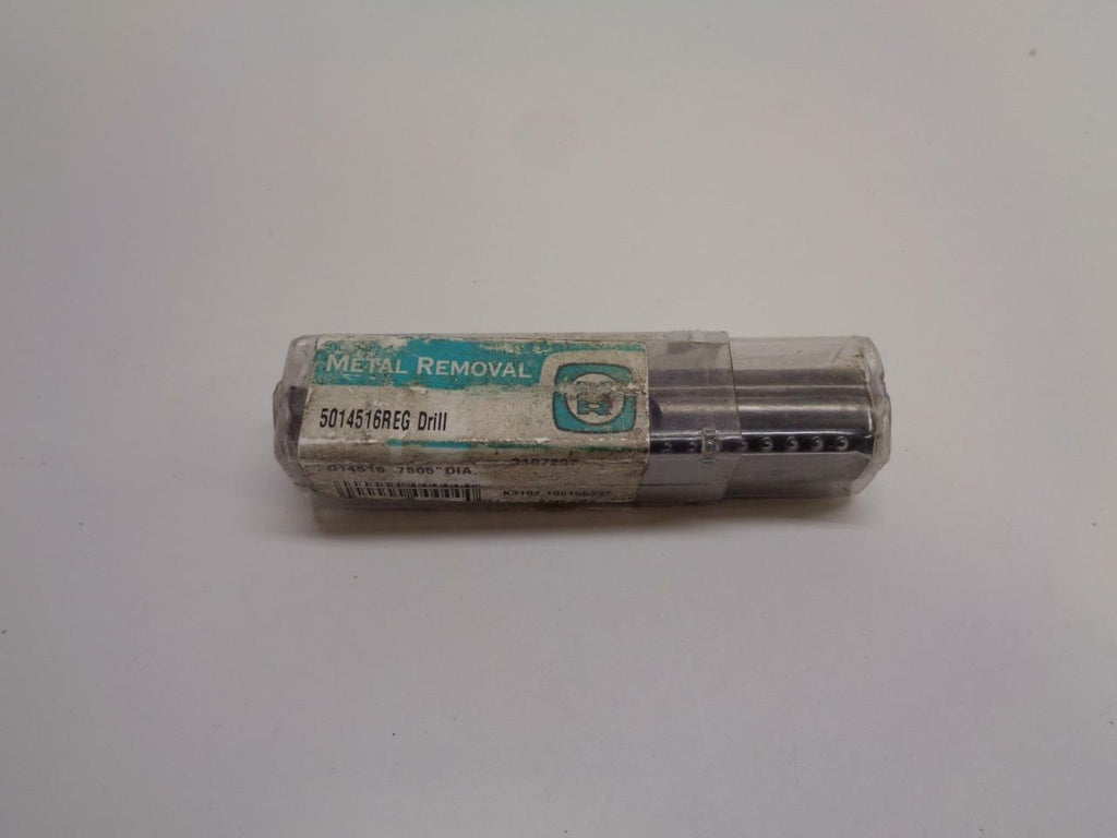 METAL REMOVAL STRAIGHT FLUTE DRILL BIT .7505" DIA. 014516 MBCBS