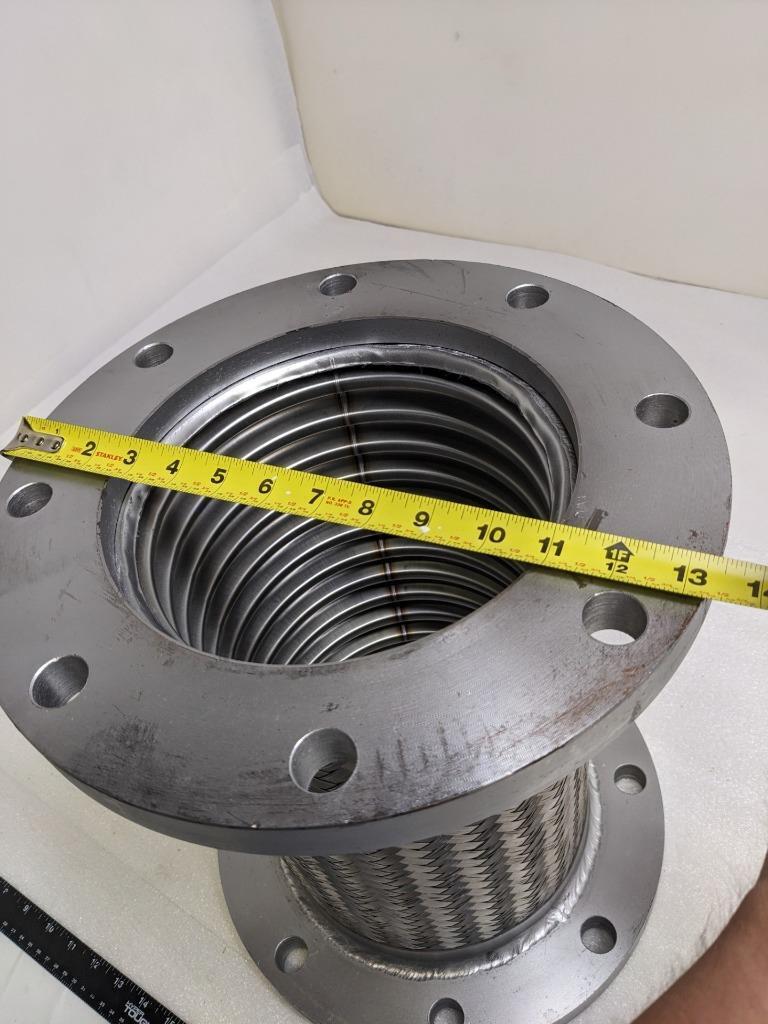 UNBRANDED BRAIDED FLEXIBLE CONNECTOR 15-3/16"X13-1/2" 8 BOLT SS NEW H1