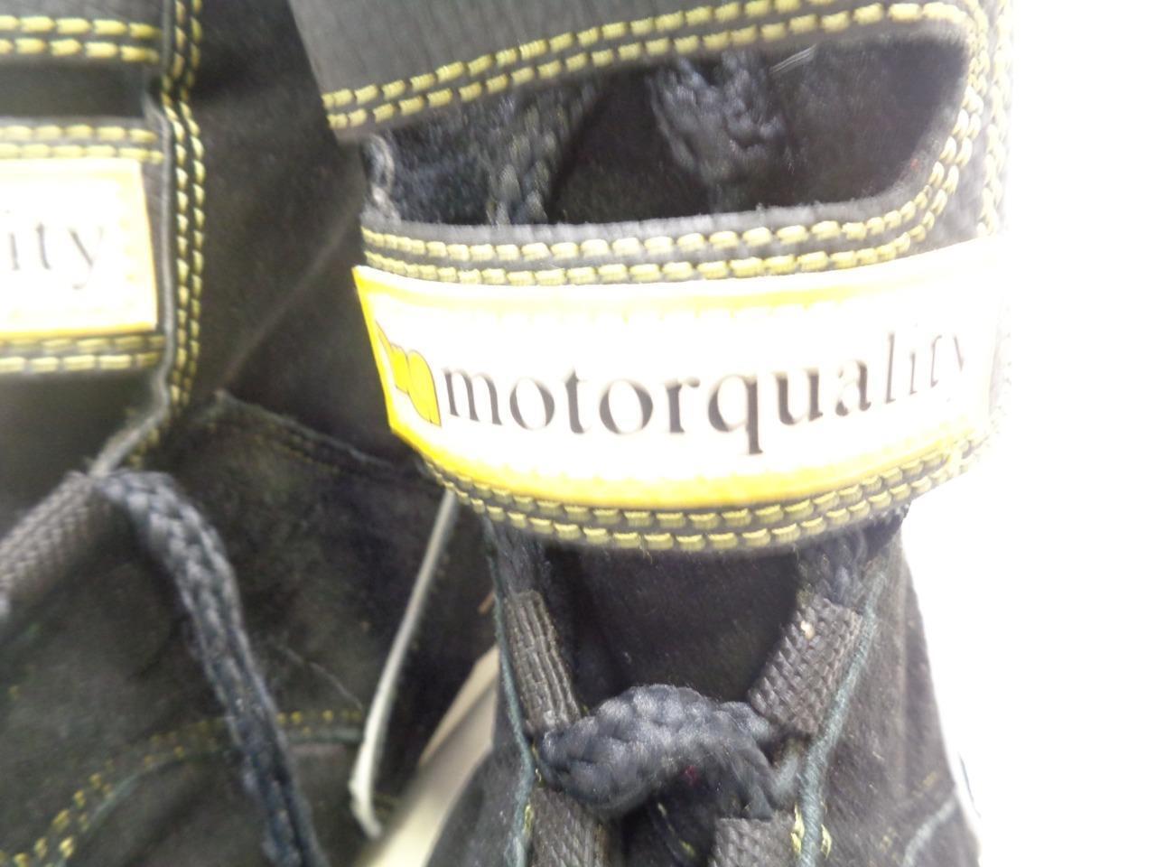 PAIR NEW MOTOR QUALITY RACING SHOES BLACK SIZE 10-10.5(44) SR