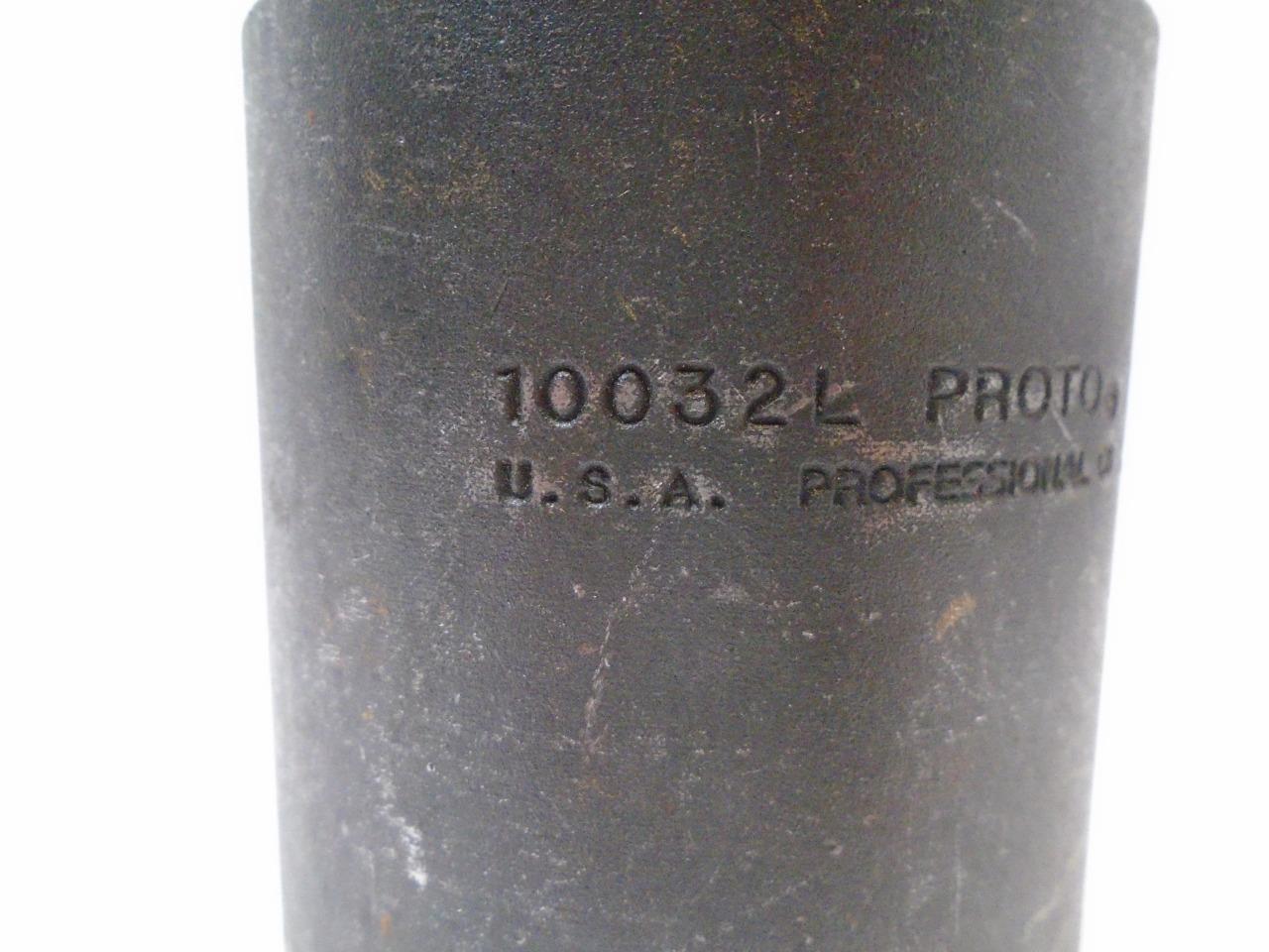 NEW STANLEY PROTO 1 IN. DR. DEEP IMPACT SOCKET 2'' 6 PT. 10032L R22
