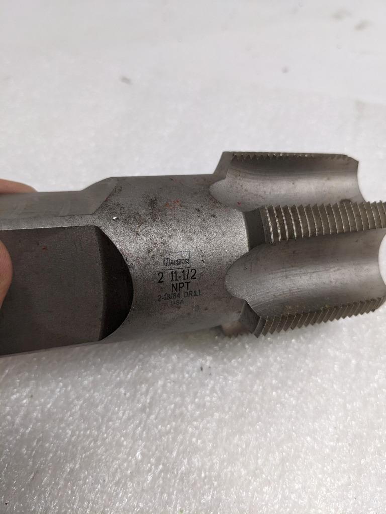 HANSON 2-11-1/2 NPT TAPER PIPE TAP 2-13/64 DRILL NEW R22T5