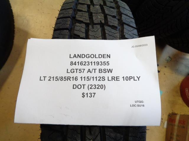 LANDGOLDEN LGT57 A/T BSW LT 215 85 16 115/112S LRE 10PLY TIRE 841623119355 BQ3