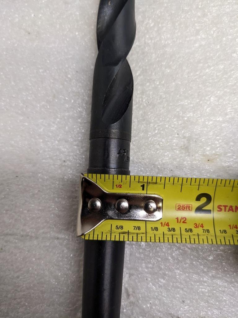 UNBRANDED 45/64" HIGH SPEED DRILL BIT 9-1/2" OAL 6" FLUTE RH HALF CASE NEW D0