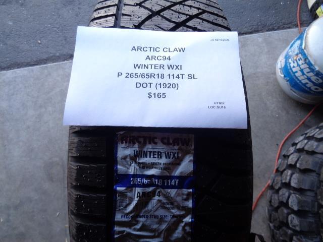 1 ARCTIC CLAW WINTER WXI P 265 65 18 114T SL ARC94 BQ1 SU16